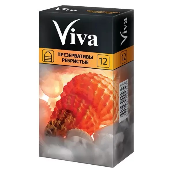 VIVA ПРЕЗЕРВАТИВЫ РЕБРИСТЫЕ ПРЕЗЕРВАТИВ    №12