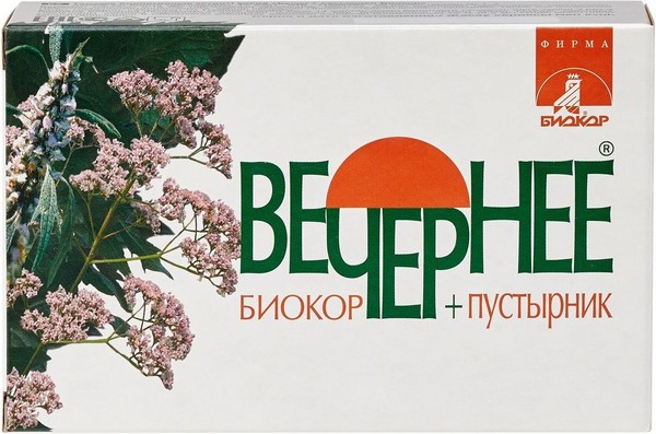 ВЕЧЕРНЕЕ+ПУСТЫРНИК БИОКОР (ВАЛЕРИАНА+ПУСТЫРНИК) ДРАЖЕ 0,16 Г №120