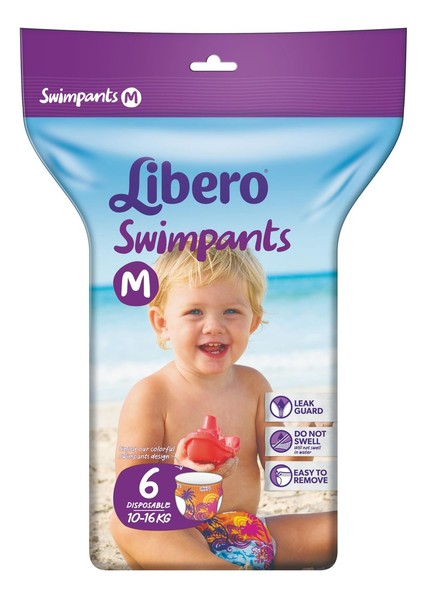 LIBERO SWIMPANTS ТРУСИКИ Д/ПЛАВАНИЯ M (10-16КГ) ПОДГУЗНИКИ ДЕТСКИЕ-ТРУСЫ №6