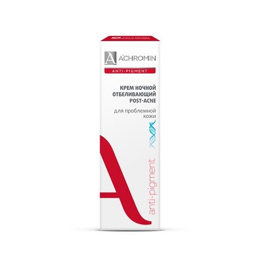 ACHROMIN ANTI-PIGMENT КРЕМ Д/ЛИЦА НОЧНОЙ Д/ПРОБЛ КОЖИ ОТБЕЛИВАЮЩИЙ КОСМЕТИЧЕСКИЙ КРЕМ 50 МЛ №1