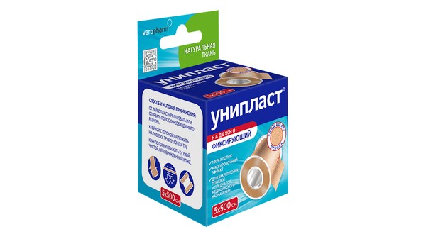 УНИПЛАСТ ПЛАСТЫРЬ ФИКСИРУЮЩИЙ НА ТКАНЕВОЙ ОСНОВЕ 5 Х 500 СМ ПЛАСТЫРЬ НА ТКАНЕВОЙ ОСНОВЕ   №1