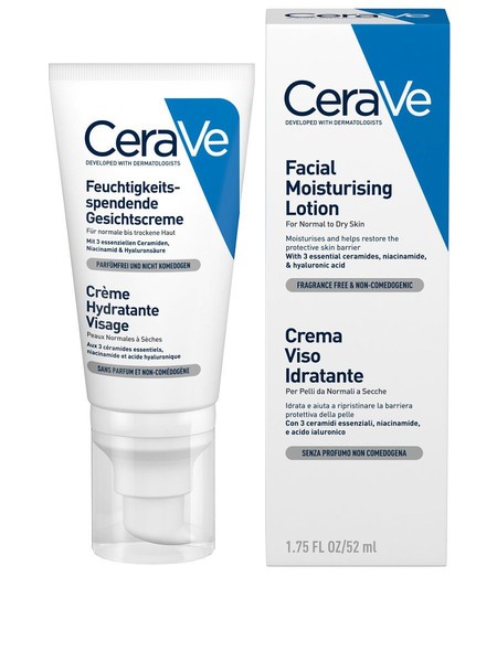 CERAVE УВЛАЖ ЛОСЬОН Д/ЛИЦА НОРМ/СУХАЯ КОЖА КОСМЕТИЧЕСКИЙ ЛОСЬОН  52 МЛ №1