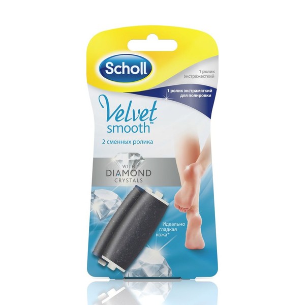 SCHOLL VELVET SMOOTH НАСАДКИ РОЛИКОВЫЕ СМЕННЫЕ ЭКСТРАЖЕСТКИЙ+ЭКСТРАМЯГКИЙ НАСАДКА   №2
