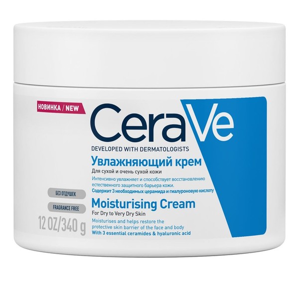 CERAVE УВЛАЖ КРЕМ Д/ЛИЦА/ТЕЛА СУХАЯ/ОЧ СУХАЯ КОЖА КОСМЕТИЧЕСКИЙ КРЕМ  340 Г №1