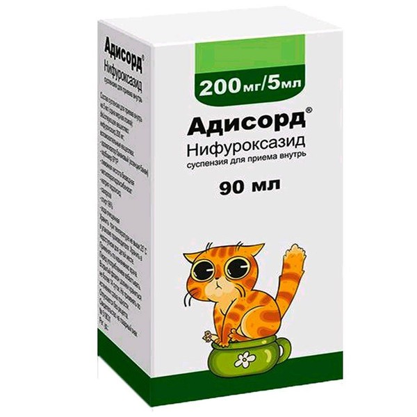 АДИСОРД СУСПЕНЗИЯ ДЛЯ ПРИЕМА ВНУТРЬ 200 МГ/5 МЛ 90 МЛ №1