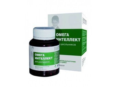 ОМЕГА ИНТЕЛЛЕКТ ДЛЯ ШКОЛЬНИКОВ КАПСУЛЫ 0,5 Г   №120