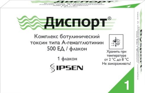 ДИСПОРТ ЛИОФИЛИЗАТ ДЛЯ ПРИГОТОВЛЕНИЯ РАСТВОРА ДЛЯ ИНЪЕКЦИЙ 500 ЕД   №1