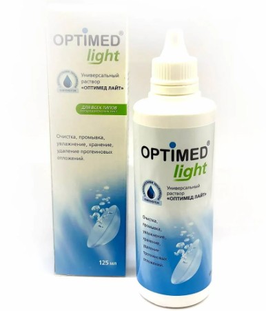 OPTIMED LIGHT РАСТВОР Д/ЛИНЗ РАСТВОР ДЛЯ ЛИНЗ 125 МЛ №1