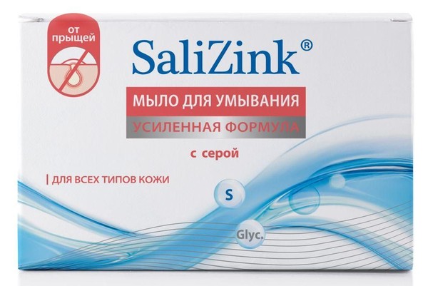 SALIZINK МЫЛО ДЛЯ УМЫВАНИЯ С СЕРОЙ Д/ВСЕХ ТИПОВ КОСМЕТИЧЕСКОЕ МЫЛО  100 Г №1