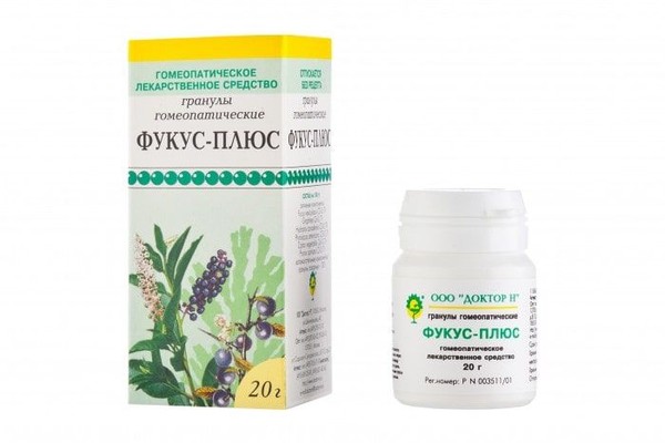 ФУКУС-ПЛЮС ГРАНУЛЫ ГОМЕОПАТИЧЕСКИЕ  20 Г №1