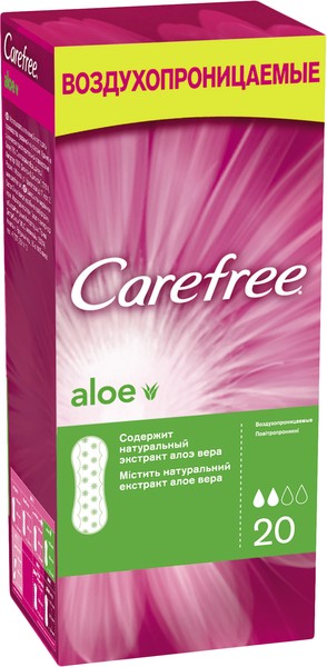 CAREFREE САЛФЕТКИ ВЛАЖН Д/ИНТИМ ГИГИЕНЫ САЛФЕТКИ ГИГИЕНИЧЕСКИЕ   №20
