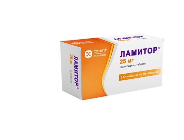 ЛАМИТОР ТАБЛЕТКИ 25 МГ №50