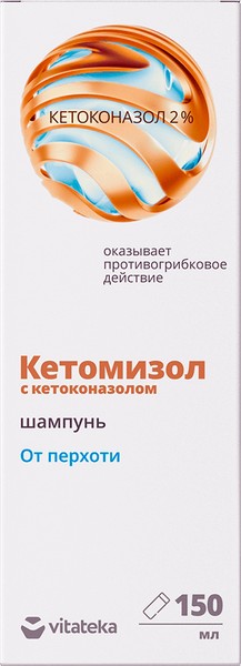 VITATEKA/ВИТАТЕКА ШАМПУНЬ ОТ ПЕРХОТИ КЕТОМИЗОЛ С КЕТОКОНАЗОЛОМ ШАМПУНЬ ДЛЯ ВОЛОС 150 МЛ №1