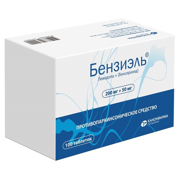 БЕНЗИЭЛЬ ТАБЛЕТКИ 200 МГ+50 МГ   №100