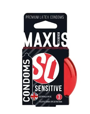 MAXUS ПРЕЗЕРВАТИВЫ SENSITIVE УЛЬТРАТОНКИЕ ПРЕЗЕРВАТИВ    №3