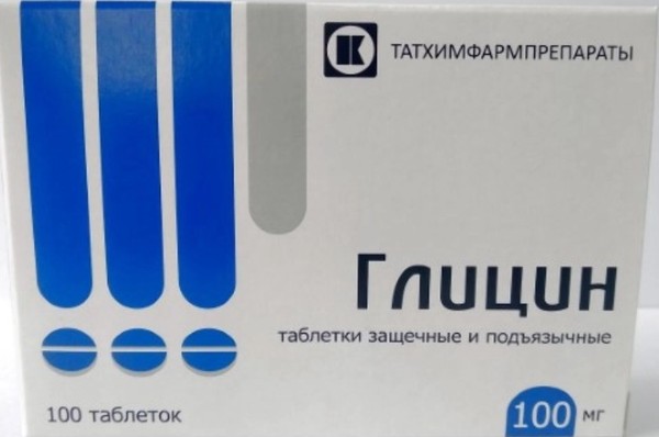 ГЛИЦИН ТАБЛЕТКИ ЗАЩЕЧНЫЕ И ПОДЪЯЗЫЧНЫЕ 100 МГ   №100