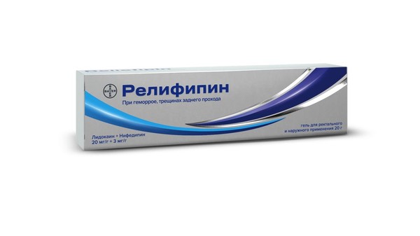 РЕЛИФИПИН ГЕЛЬ ДЛЯ РЕКТАЛЬНОГО И НАРУЖНОГО ПРИМЕНЕНИЯ 20 МГ/Г+3 МГ/Г 20 Г №1
