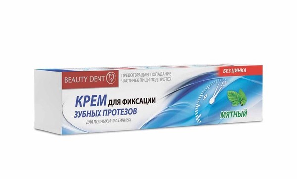 BEAUTY DENT КРЕМ Д/ФИКСАЦИИ ЗУБНЫХ ПРОТЕЗОВ МЯТНЫЙ КРЕМ ДЛЯ ФИКСАЦИИ ЗУБНЫХ ПРОТЕЗОВ 40 МЛ №1
