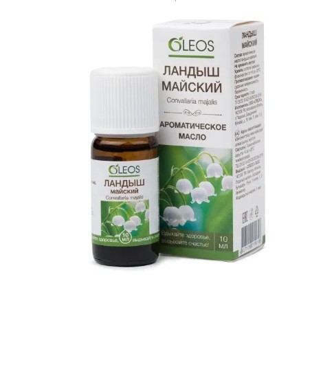 OLEOS МАСЛО АРОМАТИЧЕСКОЕ ЛАНДЫШ МАЙСКИЙ ЭФИРНОЕ МАСЛО  10 МЛ №1