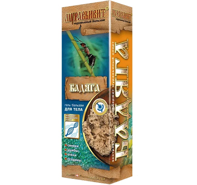МУРАВЬИВИТ ГЕЛЬ-БАЛЬЗАМ БАДЯГА КОСМЕТИЧЕСКИЙ БАЛЬЗАМ 70 Г №1