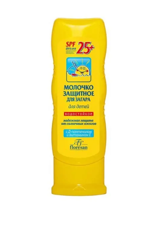 ФЛОРЕСАН СОЛН СЕРИЯ МОЛОЧКО ДЕТ ЗАЩИТНОЕ Д/ЗАГАРА SPF25+ (Ф-111) КОСМЕТИЧЕСКОЕ МОЛОЧКО 125 МЛ №1