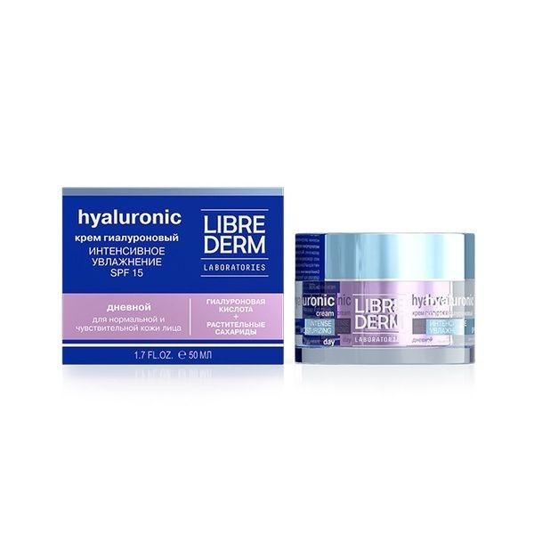 LIBREDERM ГИАЛУРОНОВЫЙ ECO-REFILL КРЕМ ИНТЕНС УВЛАЖ SPF15 ДНЕВ Д/НОРМ/ЧУВСТ КОЖИ КОСМЕТИЧЕСКИЙ КРЕМ  50 МЛ №1
