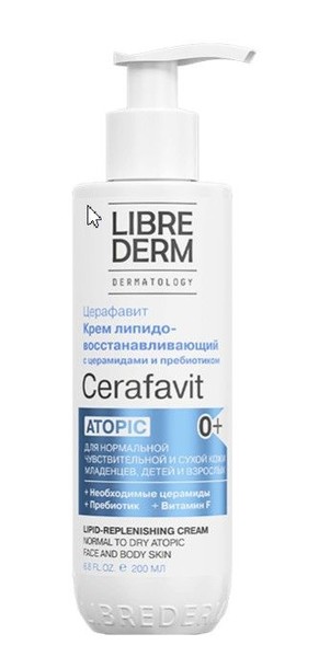 LIBREDERM CERAFAVIT КРЕМ Д/ЛИЦА/ТЕЛА ЛИПИДОВОССТАНАВЛИВАЮЩИЙ ЦЕРАМИДЫ/ПРЕБИОТИКИ 0+ КОСМЕТИЧЕСКИЙ КРЕМ  200 МЛ №1