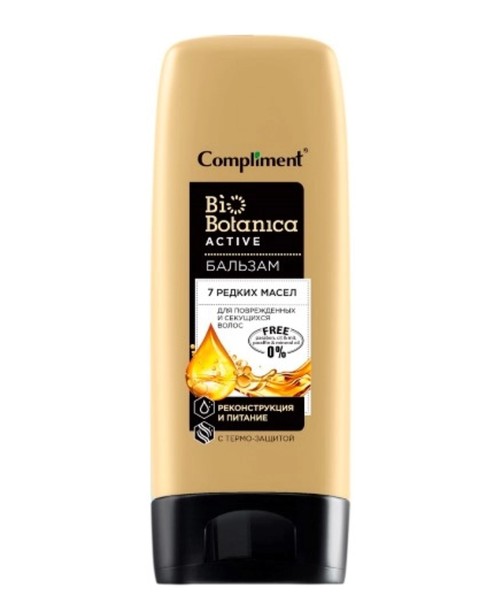 COMPLIMENT BIOBOTANICA ACTIVE БАЛЬЗ Д/ВОЛОС 7 РЕДКИХ МАСЕЛ РЕКОНСТР И ПИТ КОСМЕТИЧЕСКИЙ БАЛЬЗАМ 200 МЛ №1