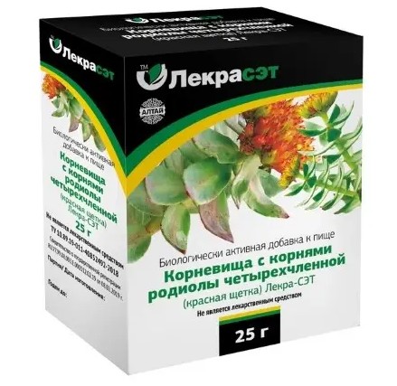 КРАСНАЯ ЩЕТКА (РОДИОЛА ЧЕТЫРЕХЛЕПЕСТНАЯ) ЧАЙНЫЙ НАПИТОК  25 Г №1