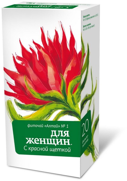 АЛТАЙ №1 (ДЛЯ ЖЕНЩИН. С «КРАСНОЙ ЩЕТКОЙ») ЧАЙНЫЙ НАПИТОК  2 Г №20