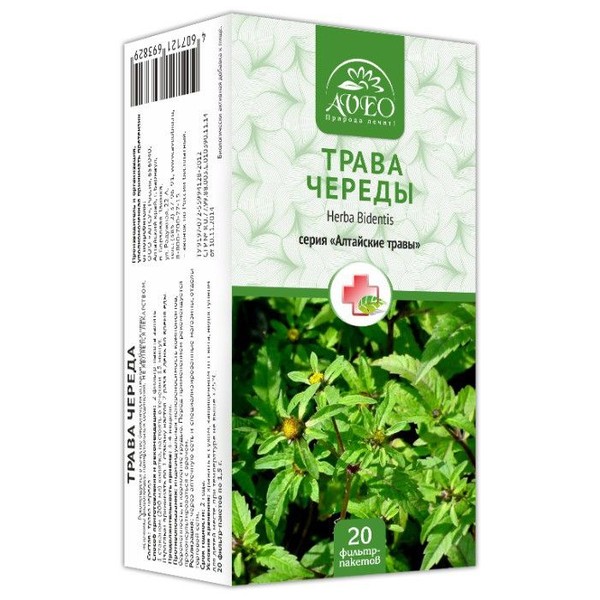 AVEO АЛТАЙСКИЕ ТРАВЫ ЧЕРЕДА ЧАЙНЫЙ НАПИТОК 1,5 Г №20