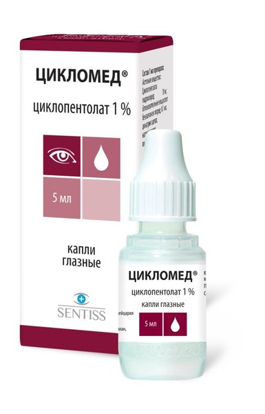 ЦИКЛОМЕД КАПЛИ ГЛАЗНЫЕ 1% 5 МЛ №1