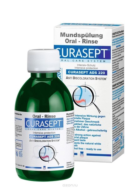 CURASEPT (PERIO PLUS) ОПОЛАСКИВАТЕЛЬ ADS220 ХЛОРГЕКСИДИН 0,2% ОПОЛАСКИВАТЕЛЬ ДЛЯ ПОЛОСТИ РТА 200 МЛ №1