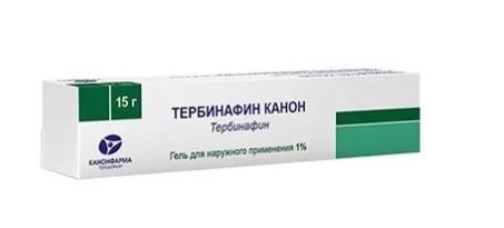 ТЕРБИНАФИН КАНОН ГЕЛЬ ДЛЯ НАРУЖНОГО ПРИМЕНЕНИЯ 1 % 15 Г №1