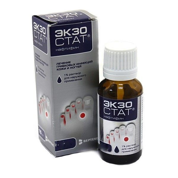 ЭКЗОСТАТ РАСТВОР ДЛЯ НАРУЖНОГО ПРИМЕНЕНИЯ 1% 20 МЛ №1