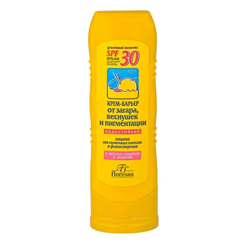 ФЛОРЕСАН СОЛН СЕРИЯ КРЕМ-БАРЬЕР ОТ ЗАГАРА/ВЕСНУШЕК/ПИГМЕНТАЦИИ SPF30 (Ф-114) КОСМЕТИЧЕСКИЙ КРЕМ 125 МЛ №1