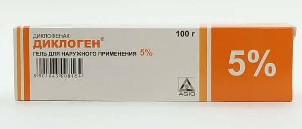 ДИКЛОГЕН ГЕЛЬ ДЛЯ НАРУЖНОГО ПРИМЕНЕНИЯ 5% 100 Г №1