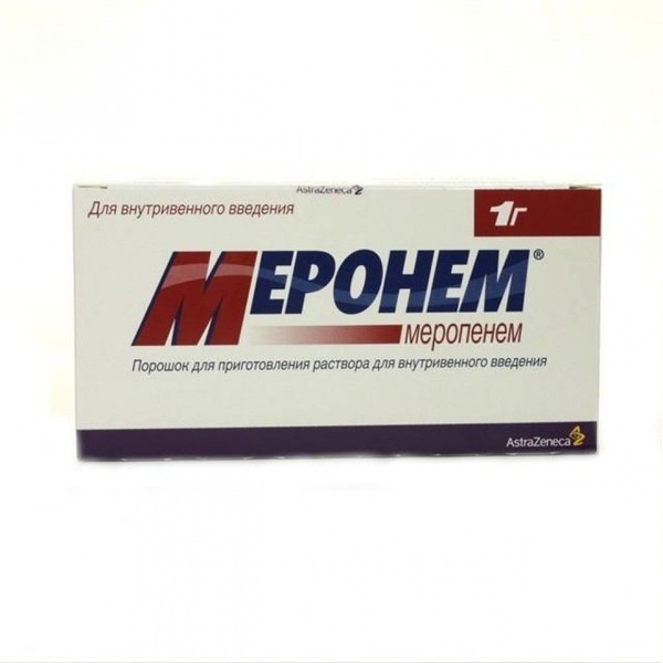 МЕРОНЕМ ПОРОШОК ДЛЯ ПРИГОТОВЛЕНИЯ РАСТВОРА ДЛЯ ВНУТРИВЕННОГО ВВЕДЕНИЯ 1 Г   №10