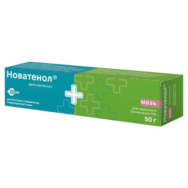 НОВАТЕНОЛ МАЗЬ ДЛЯ НАРУЖНОГО ПРИМЕНЕНИЯ 5% 50 Г №1