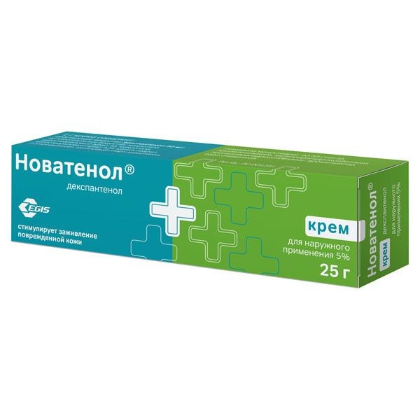 НОВАТЕНОЛ КРЕМ ДЛЯ НАРУЖНОГО ПРИМЕНЕНИЯ 5% 25 Г №1