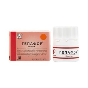 ГЕПАФОР КАПСУЛЫ 0,1 Г+50 МЛН КОЕ+50 МЛН КОЕ   №12