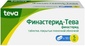 ФИНАСТЕРИД-ТЕВА ТАБЛЕТКИ ПОКРЫТЫЕ ПЛЕНОЧНОЙ ОБОЛОЧКОЙ 5 МГ №90