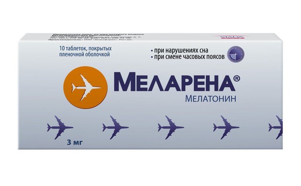 МЕЛАРЕНА ТАБЛЕТКИ ПОКРЫТЫЕ ПЛЕНОЧНОЙ ОБОЛОЧКОЙ 3 МГ   №10