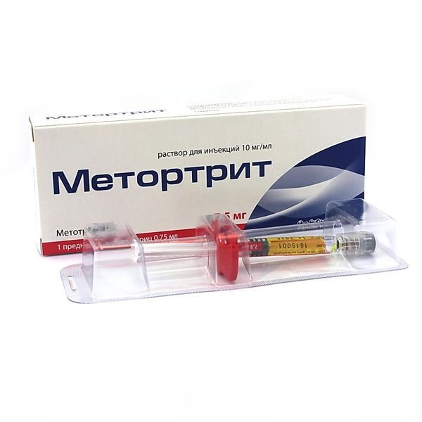 МЕТОРТРИТ РАСТВОР ДЛЯ ИНЪЕКЦИЙ 10 МГ/МЛ 0,75 МЛ №1