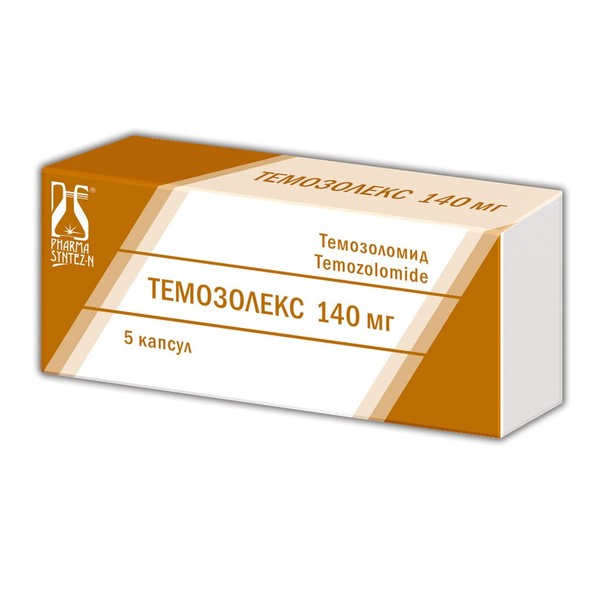 ТЕМОЗОЛЕКС КАПСУЛЫ 140 МГ   №5