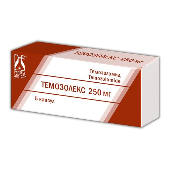 ТЕМОЗОЛЕКС КАПСУЛЫ 250 МГ №5