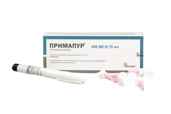 ПРИМАПУР РАСТВОР ДЛЯ ПОДКОЖНОГО ВВЕДЕНИЯ 33 МКГ 0,75 МЛ №1