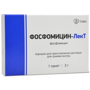 ФОСФОМИЦИН-ЛЕКТ ПОРОШОК ДЛЯ ПРИГОТОВЛЕНИЯ РАСТВОРА ДЛЯ ПРИЕМА ВНУТРЬ 3 Г   №1