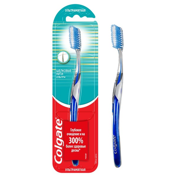 COLGATE ЗУБН ЩЕТКА ШЕЛКОВЫЕ НИТИ УЛЬТРА УЛЬТРАМЯГКАЯ ЗУБНАЯ ЩЕТКА   №1