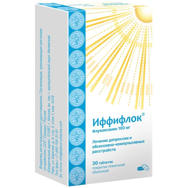 ИФФИФЛОК ТАБЛЕТКИ ПОКРЫТЫЕ ПЛЕНОЧНОЙ ОБОЛОЧКОЙ 100 МГ   №30